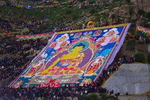 Shoton Festival Lhasa Monastery